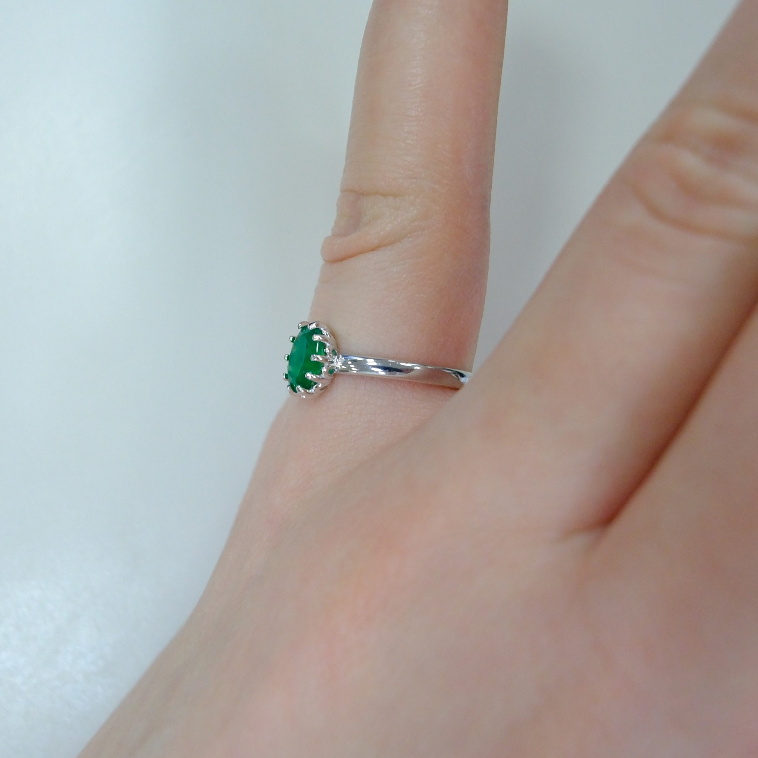 Серебряное кольцо с агатом